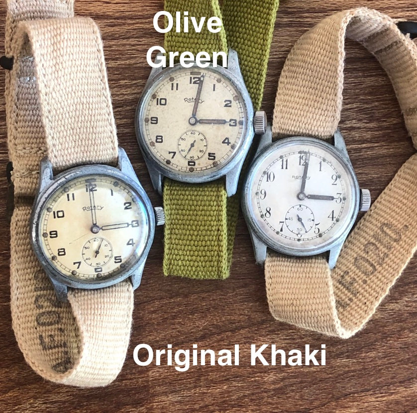 The original AF0210 watch strap in Khaki