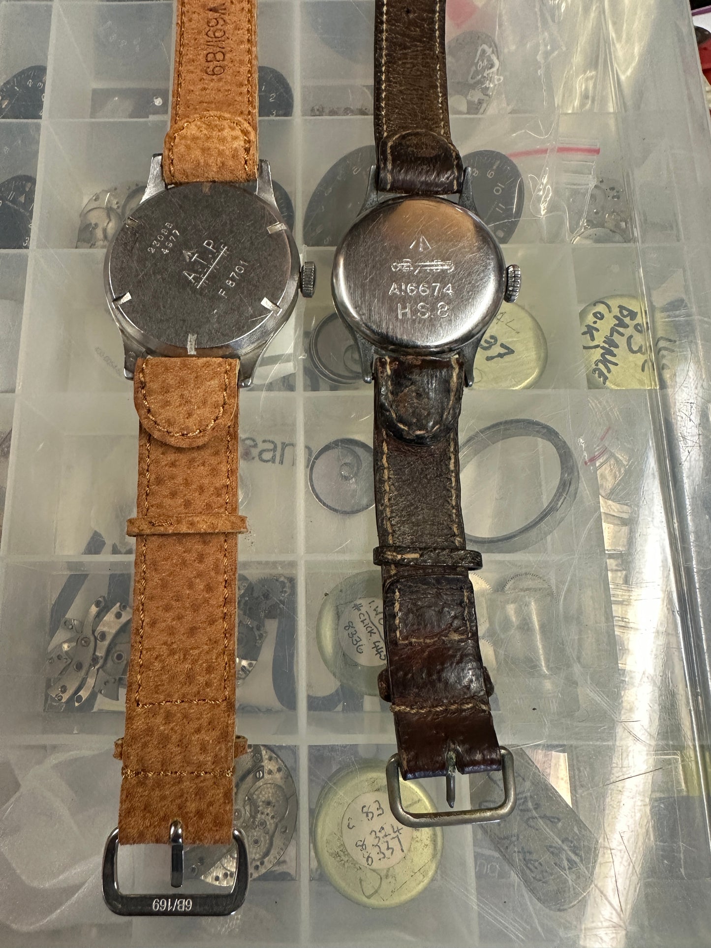 6B/169 clip on leather strap